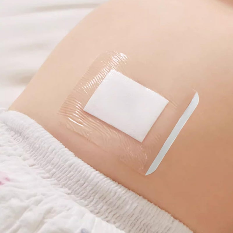 Kinderia ملصقات سرة الأطفال المقاومة للماء (15 قطعة)، لاصقات السرة للأطفال الرضع مع سرة بارزة، وسادات فتق قطنية ناعمة، لفات لتخفيف المغص والغازات 2.2 * 2.7 بوصة - Image 5